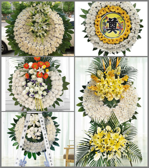 安徽六安市霍邱县马店镇四平山村花圈速递